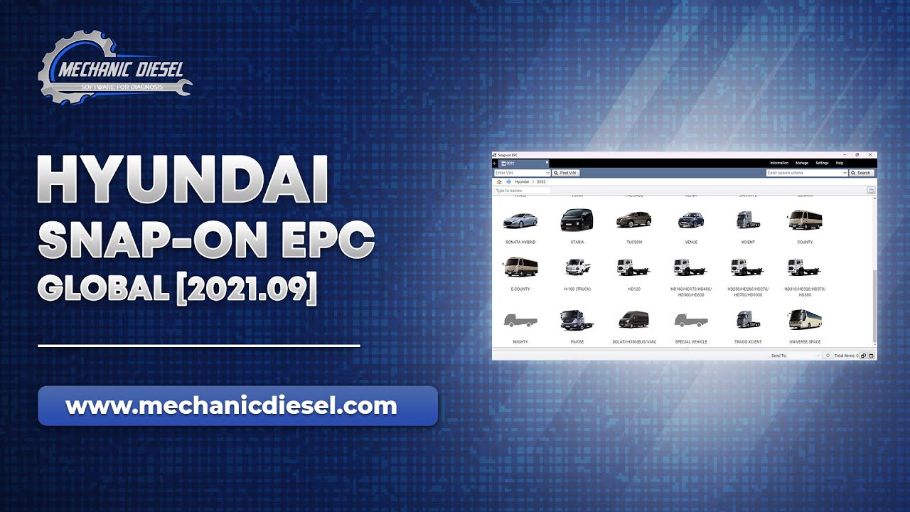 Exploration of HYUNDAI SNAP-ON GLOBAL EPC 5.0.1.0 [2021.09] Software Features