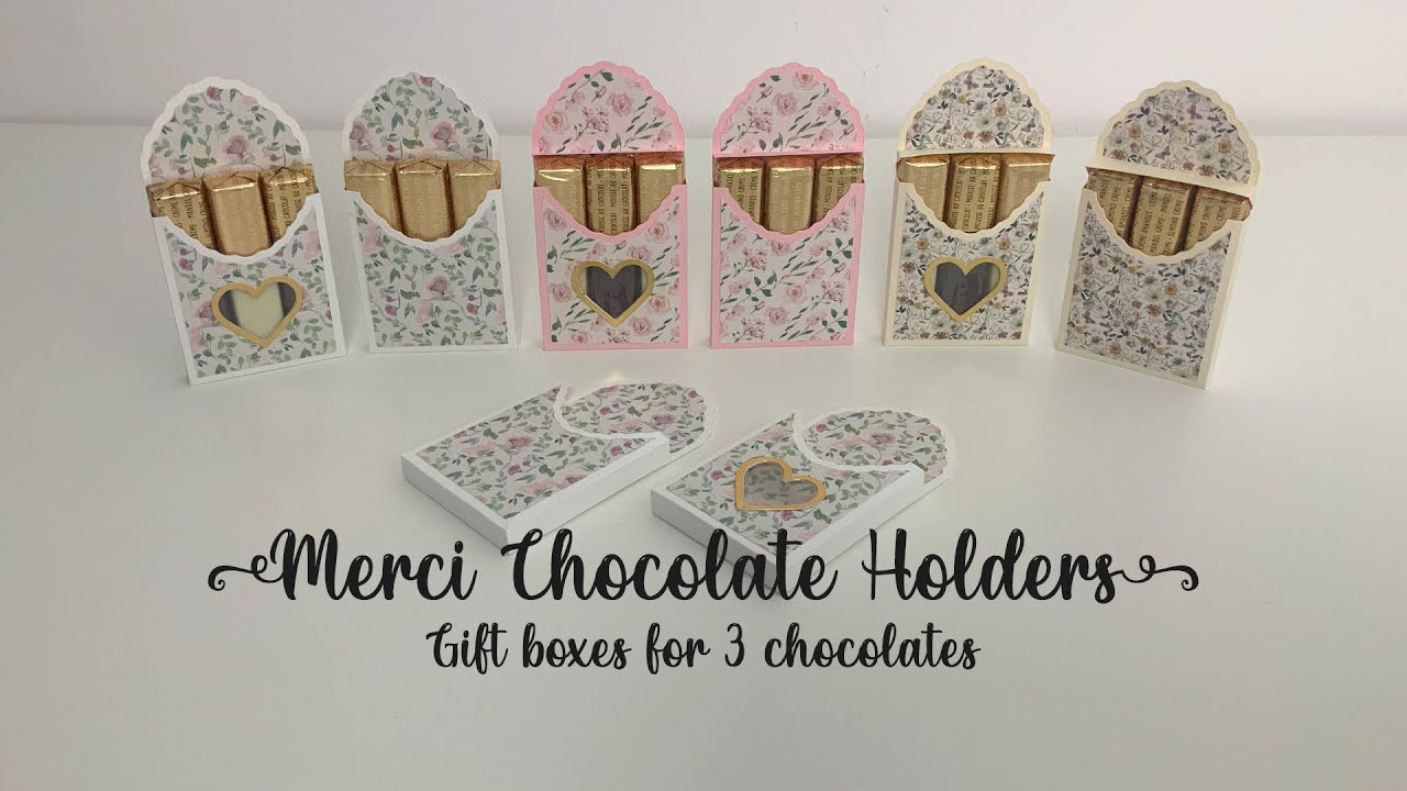 Merci chocolate holder boxes for 3 chocolates