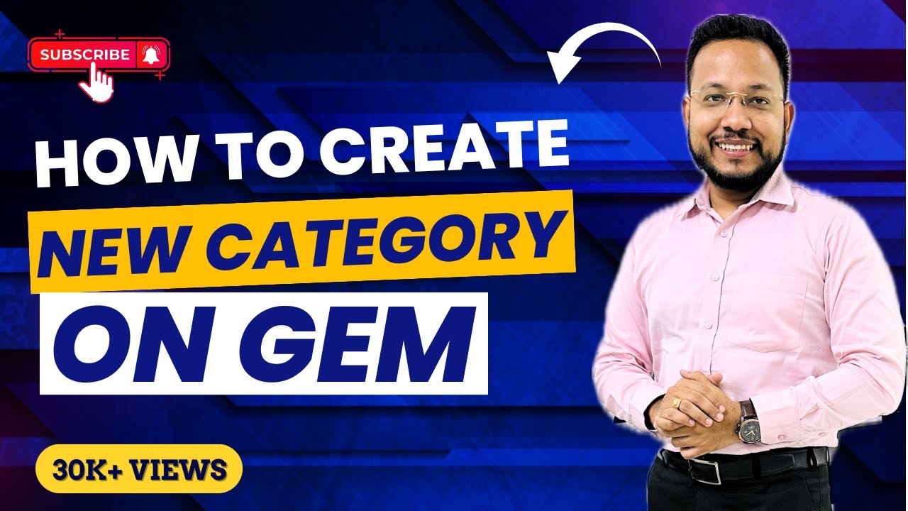 How to Create New Category on GeM | New Category on GeM | Category Creation | New Category in GeM