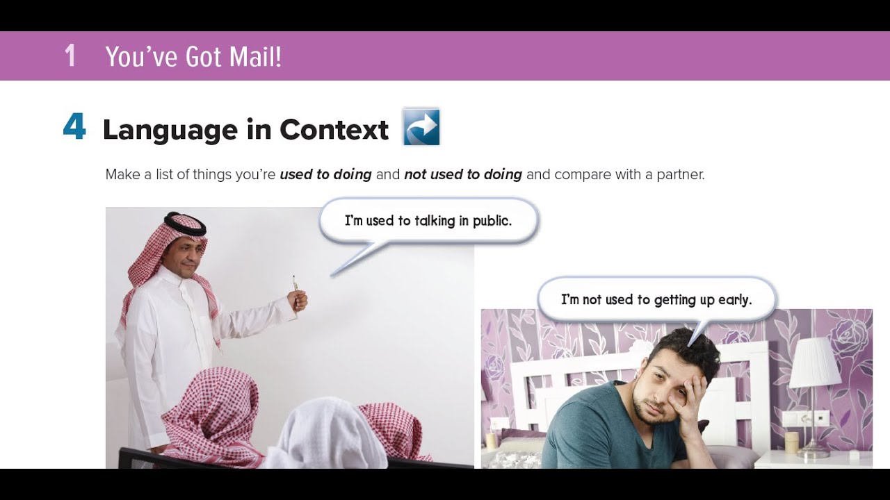 إنجليزي أول ثانوي الوحدة الأولى Mega goal2 - 1 You’ve Got Mail –4 Language in Context