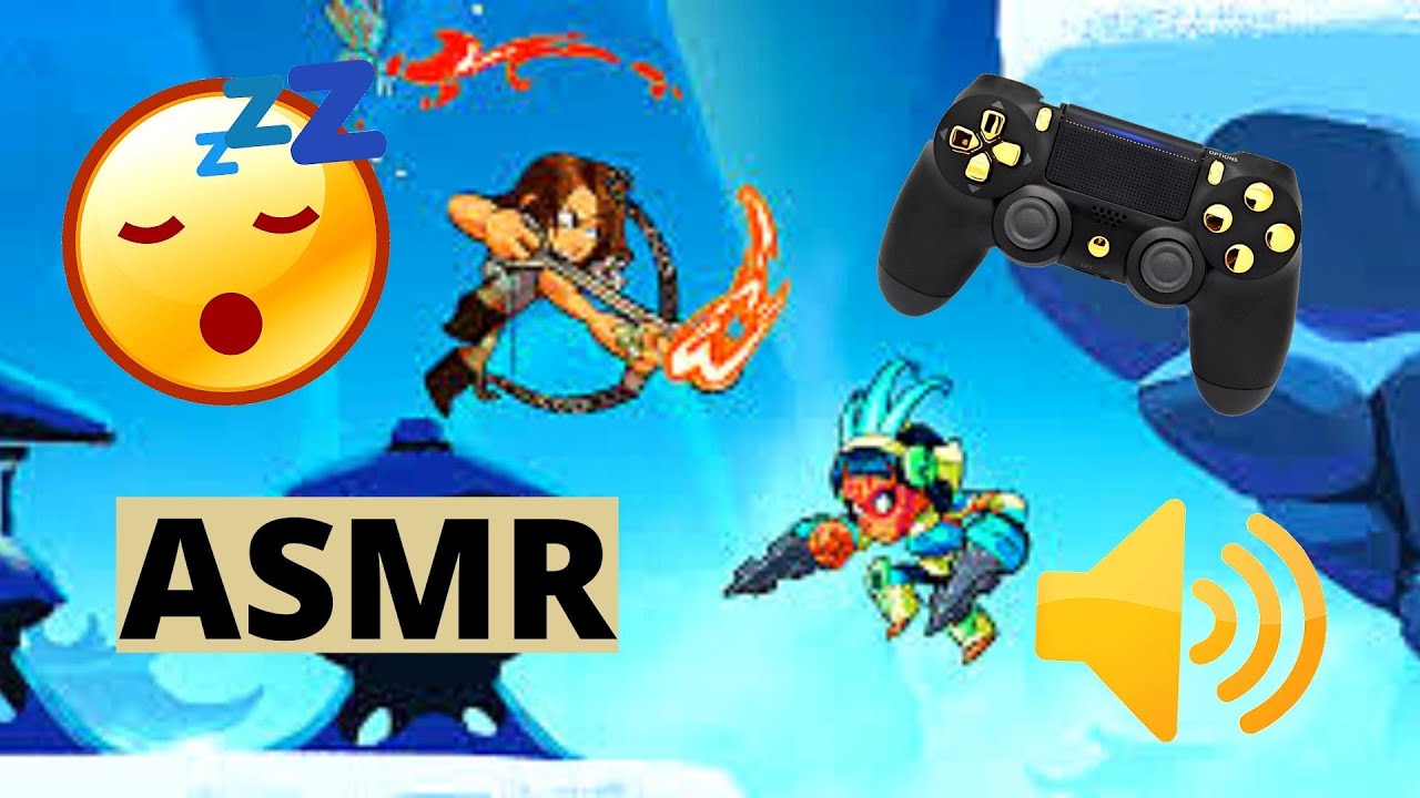 ASMR Gaming - Brawlhalla😴controller, clicking sounds