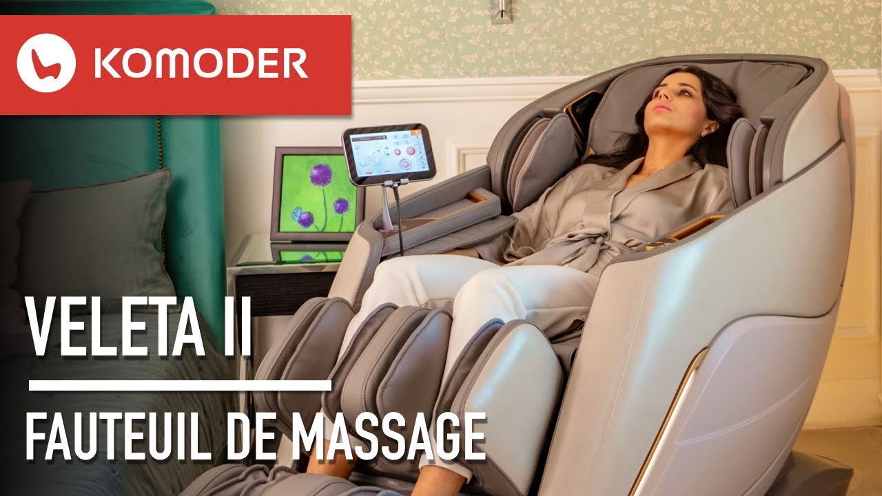 KOMODER VELETA II - la nouvelle génération de fauteuil de massage haut de gamme ultra complèt