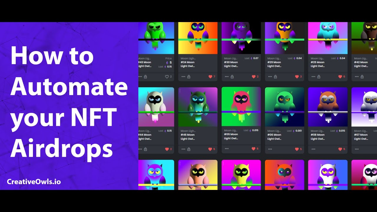 How to Automate your NFT Airdrops using dropys.com