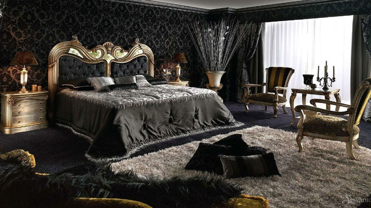 TOP 55 MODERN Black and Gold Bedroom | Glamour Interior Design And Modern Home Decor Ideas
