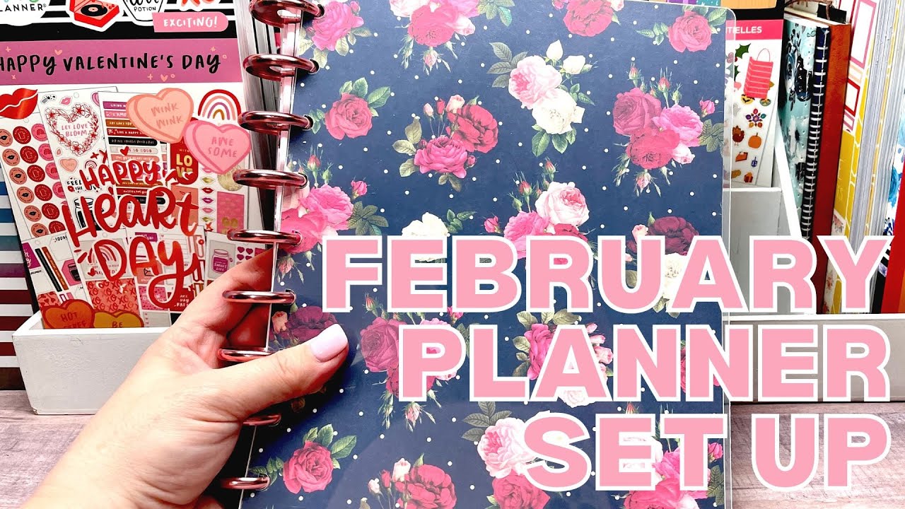 FEBRUARY PLANNER SET UP - PLANNER MOVE IN - FRANKENPLANNER SET UP - LIVE LOVE POSH COVERS