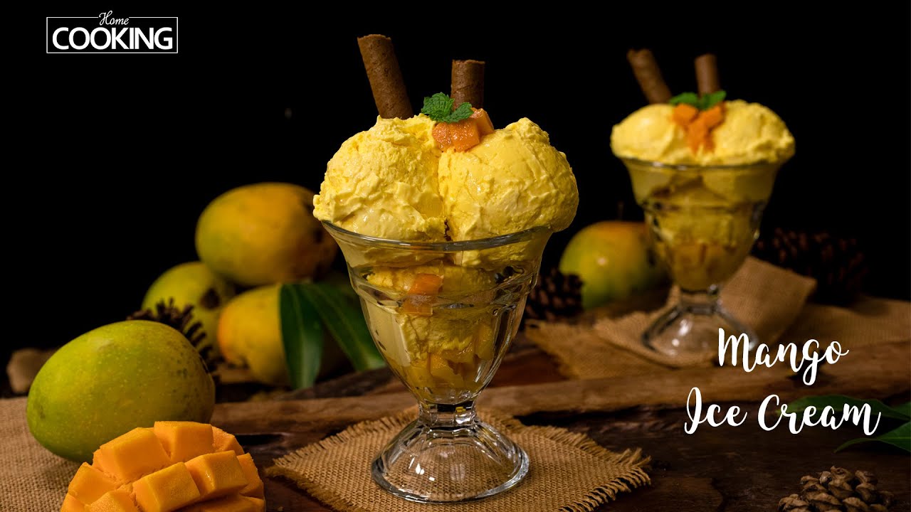 Mango Ice Cream | Homemade Mango Ice Cream | Delicious Mango Ice Cream at Home @HomeCookingShow