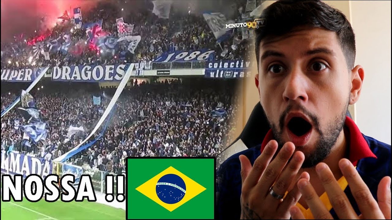 BRASILEIRO REAGINDO AS TORCIDAS DE PORTUGAL #2 ( Benfica,Porto,Sporting..)