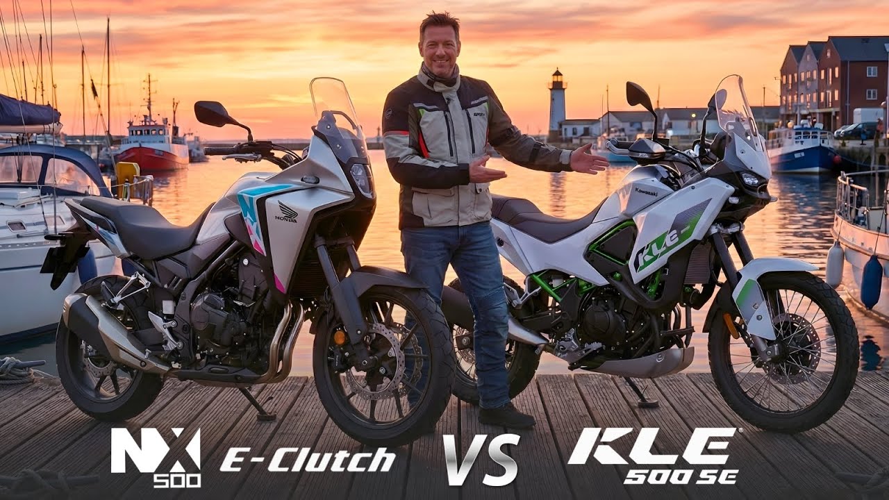 НОВЫЙ KAWASAKI KLE500 SE 2026 ГОДА ПРОТИВ HONDA NX500 С ЭЛЕКТРОННЫМ СЦЕПЛЕНИЕМ