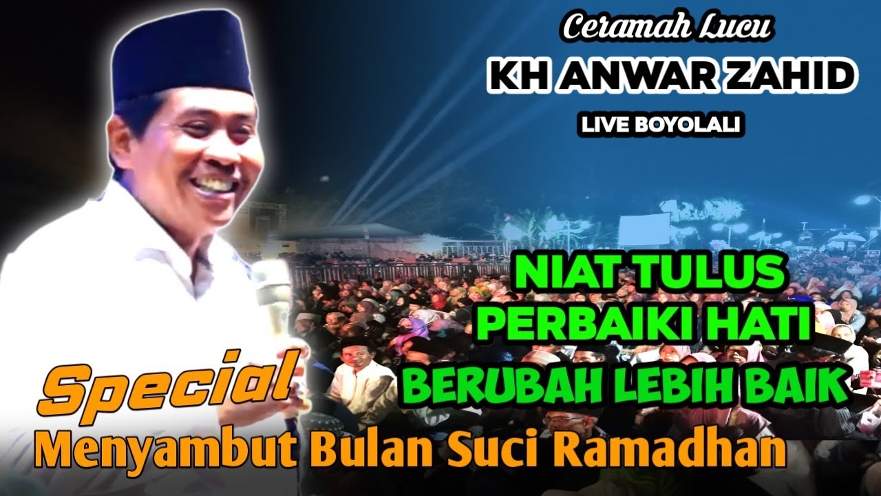 🔴 PENGAJIAN KH ANWAR ZAHID TERBARU PALING LUCU 15 FEBRUARI 2026 LIVE BOYOLALI 
