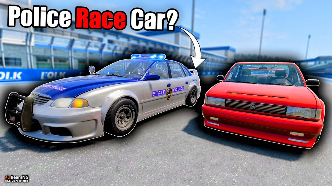 My Police Car is Now a Race Car! | BeamNG.drive Career Mode (RLS Mod)