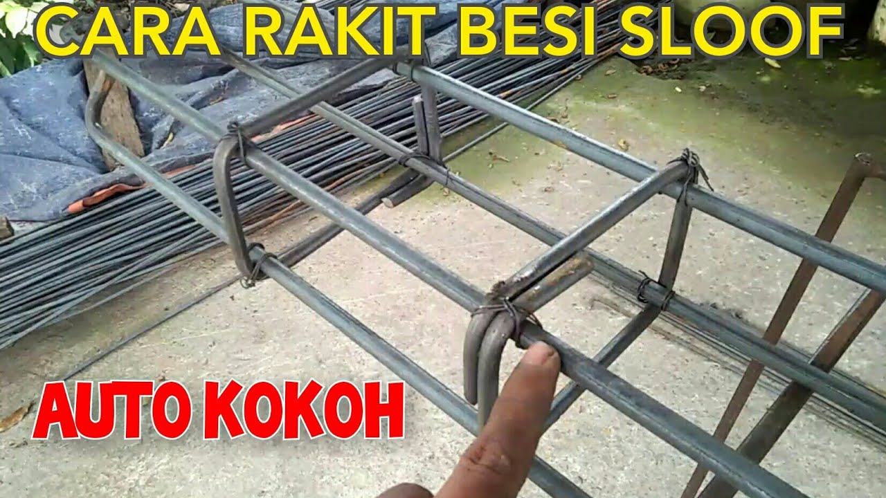 CARA MERAKIT BESI SLOOF || Pakai Besi 10 mm Buat Pondasi Rumah 1 Lantai