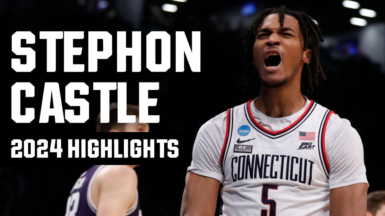 Stephon Castle 2024 NCAA tournament highlights
