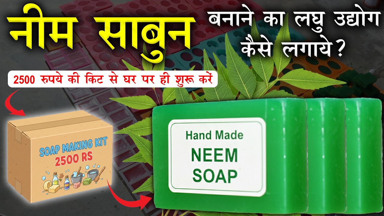 2500 रुपये की किट से नीम साबुन बनाना सीखें और अपनी आय बढ़ाएं