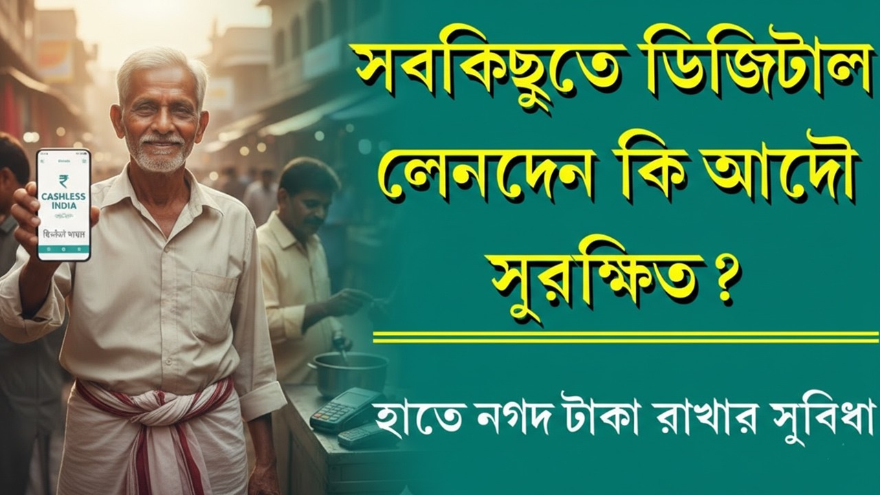 শুধু ডিজিটাল পেমেন্ট? নগদ টাকা বন্ধ হলে সাধারণ মানুষের যে ক্ষতি হতে পারে।