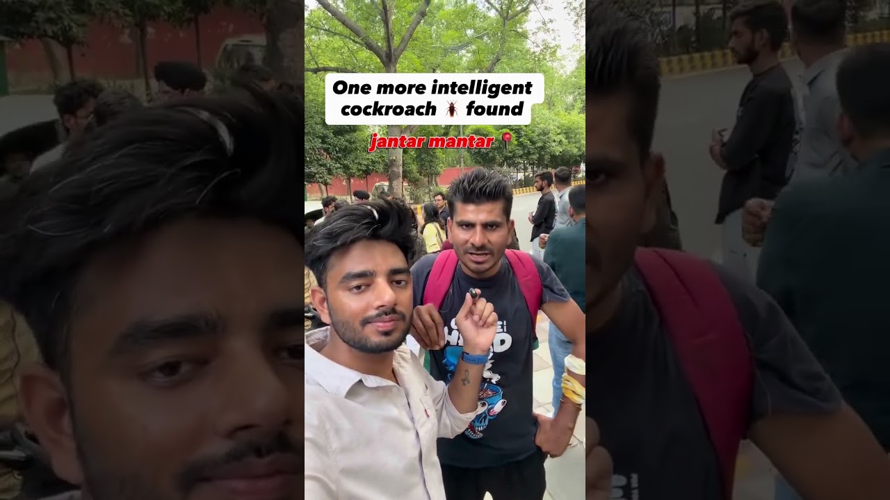 cockroach janta party protest // janter mantar // 6 june #cgp #cockroachjanataparty