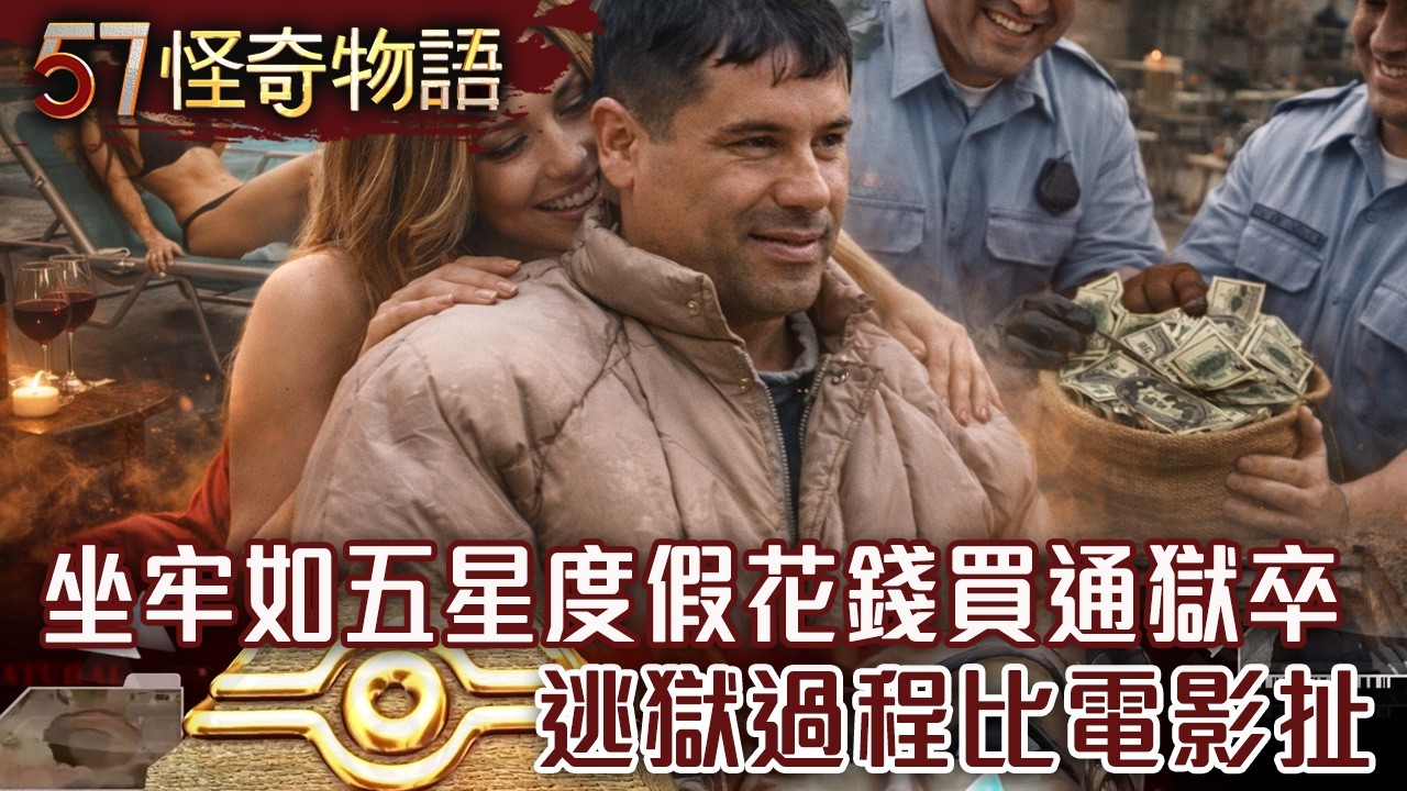 【精選】美酒！美女！坐牢如五星度假…花錢買通獄卒 逃獄過程比電影扯【57怪奇物語】@57StrangerThings​