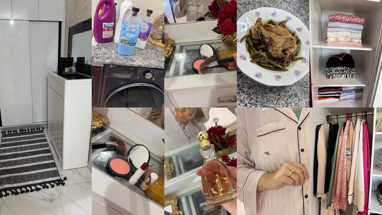 روتين متنوع🌹تغيير في مدخل البيت😍تنظيف البيت على السريع 💪كيفاش تكوني أمراة منظمة ونظيفة
