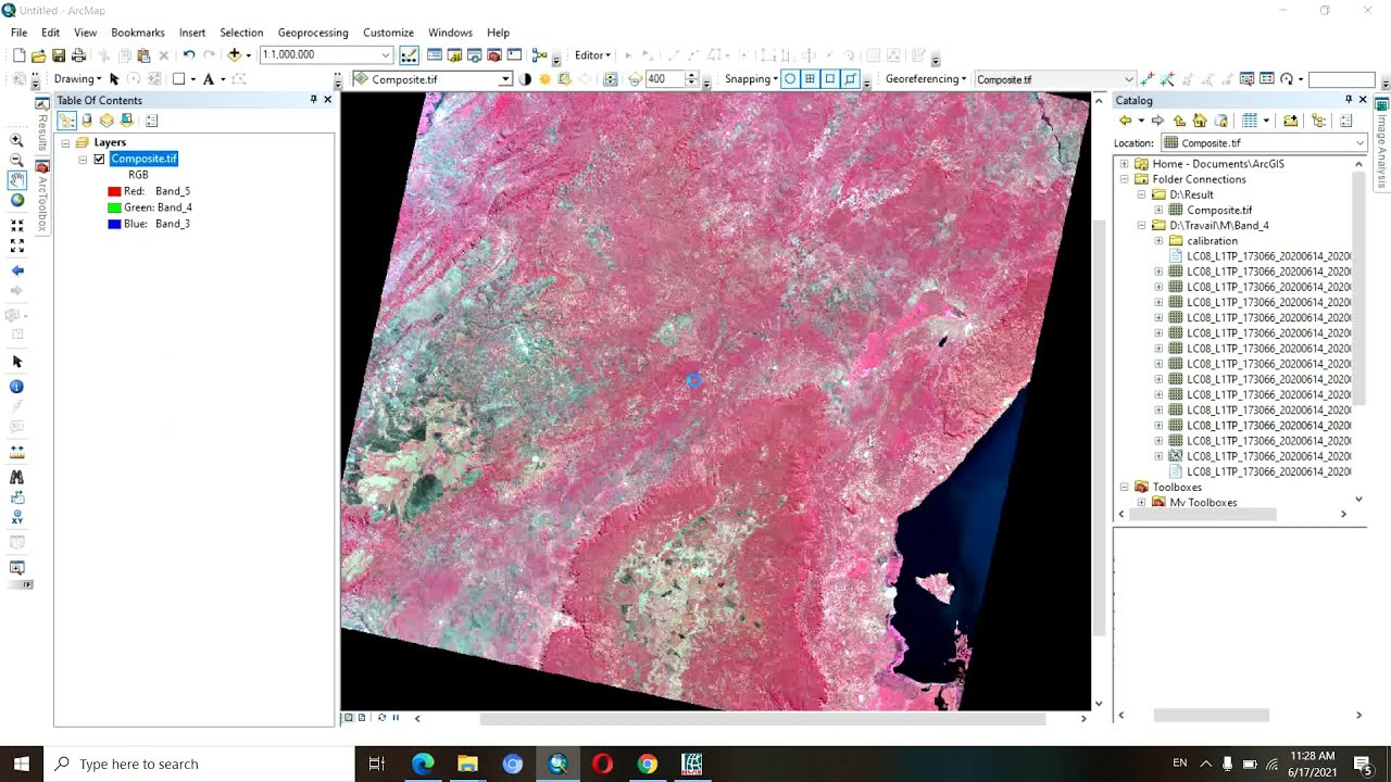 Comment créer une image composite dans ArcGIS?