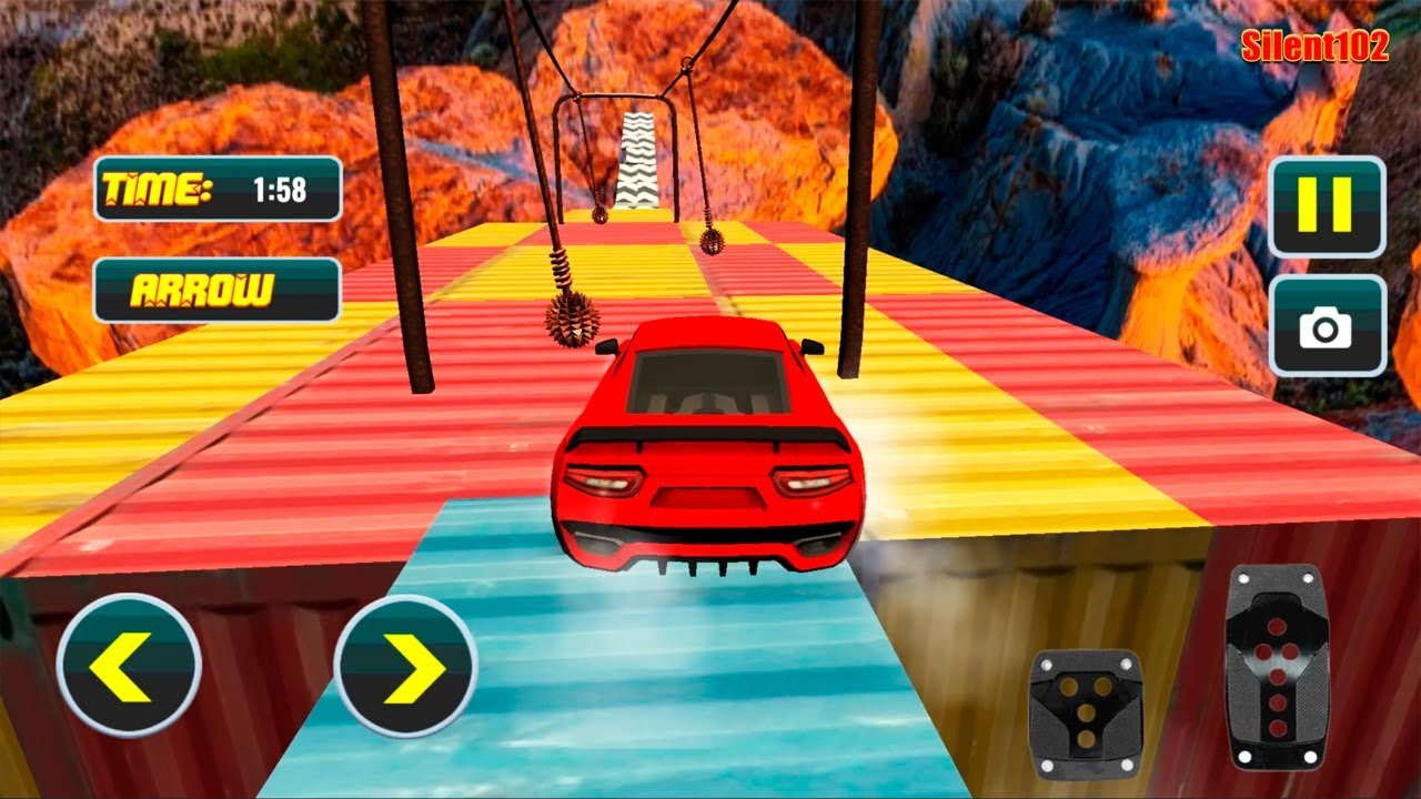 Impossible Crazy Car Stunts - Car Rush Racing Game - Android Gameplay - By Silent102