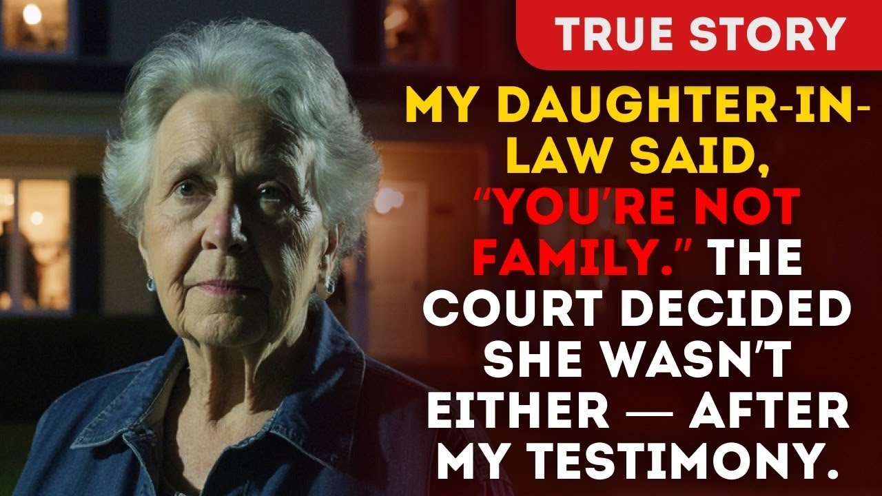 My Daughter In Law Said, “You’re Not Family ” The Court Decided She Wasn’t Either — After My