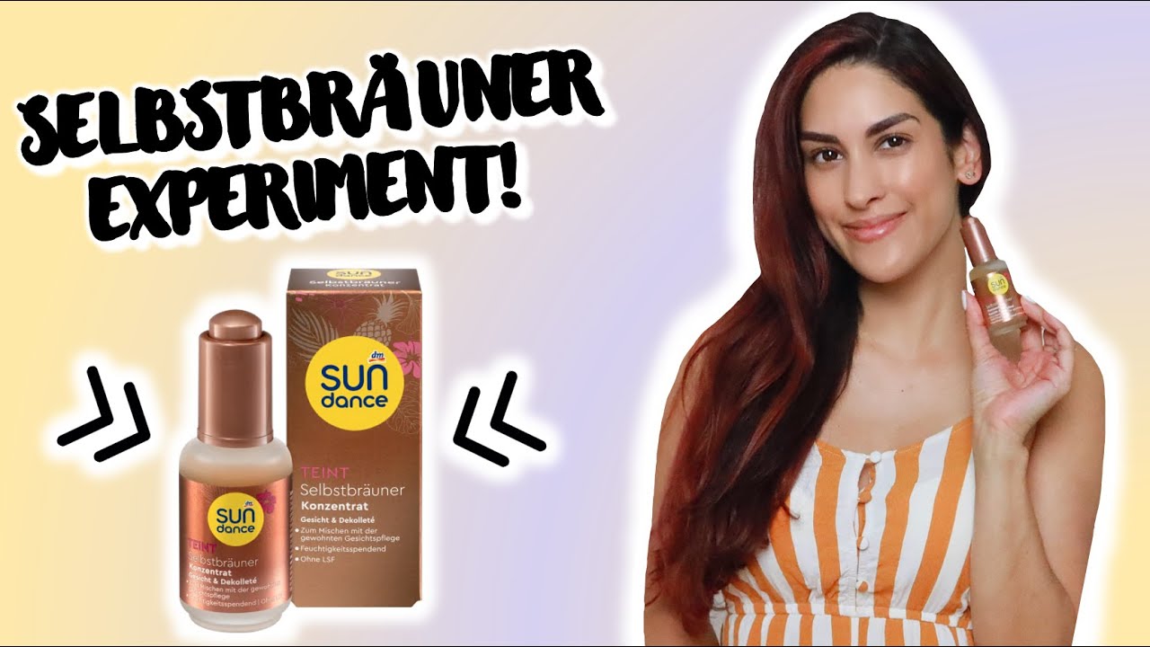 SELBSTBRÄUNER EXPERIMENT🙋🏻‍♀️➡️💁🏽‍♀️! SUNDANCE + Vergleich mit CLARINS SELF TAN  | Angela Mel