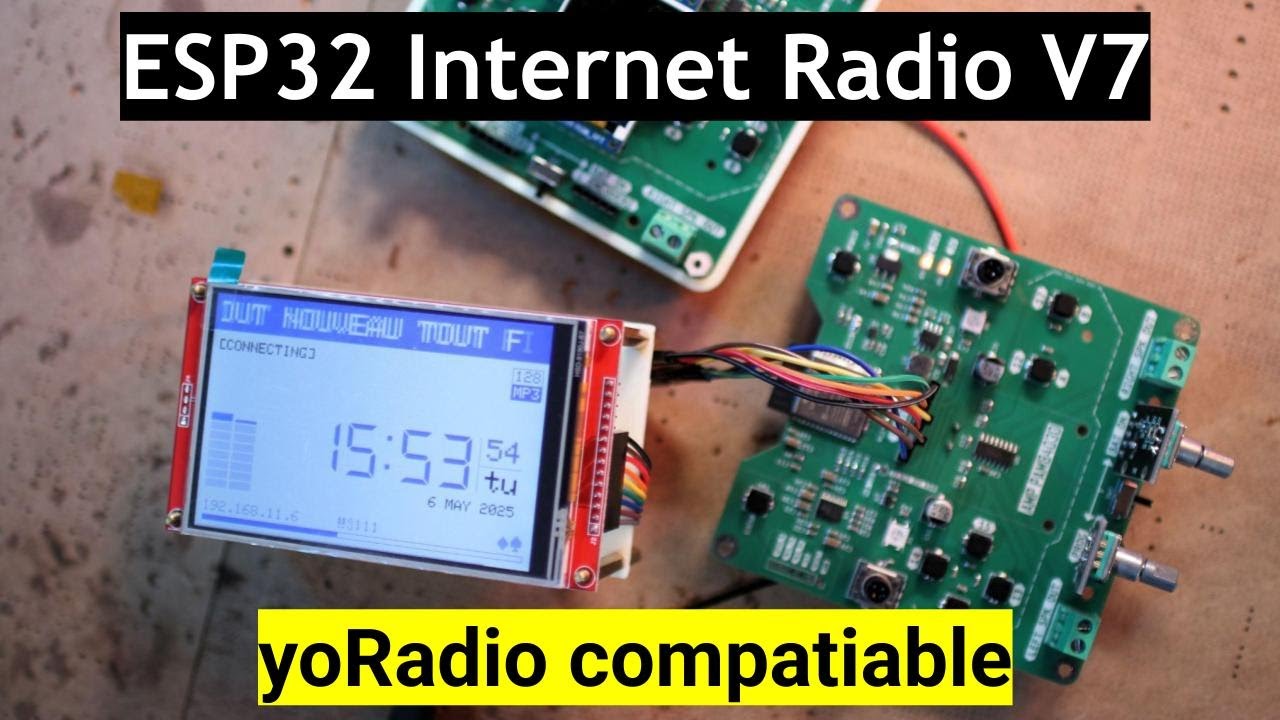 Интернет-радио ESP32 версии 7 — совместимо с yoRadio!