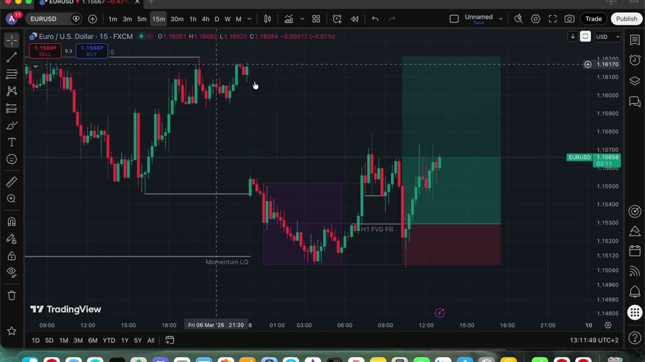 Трейдвам EURUSD на Живо (+146€)