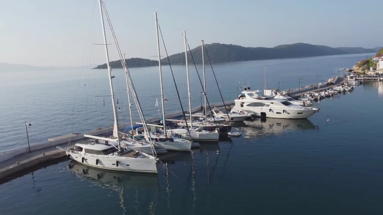 Fly into Kalamos!  Enjoy a birds eye view of this Ionian harbour.