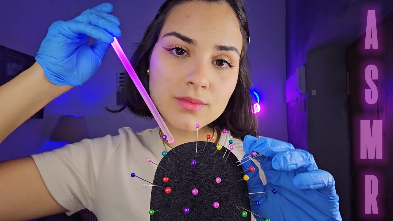ASMR ACUPUNTURA NO MICROFONE blue yeti | roleplay🧠