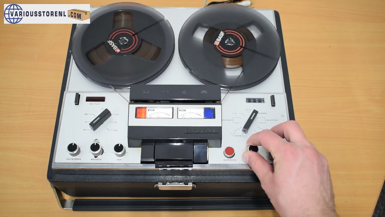 Uher Royal Type 784E Tape Recorder Demonstration Video - sold at www.variousstorenl.com