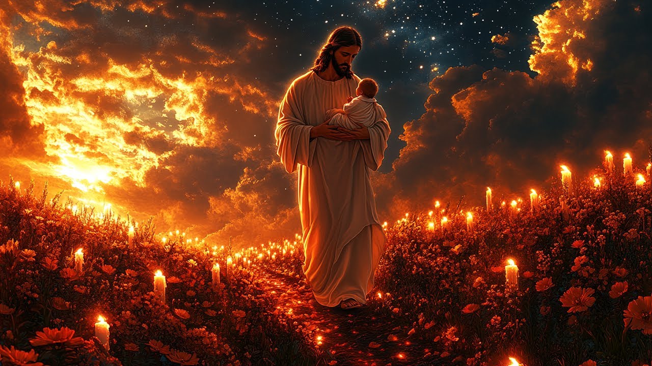 Jesus Christ Destroying Darkness Around You, Heal All You Pain And Bring Peace To Your Life, 963H...