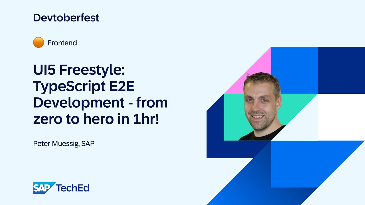 🟠 UI5 Freestyle: TypeScript E2E Development - from zero to hero in 1hr!