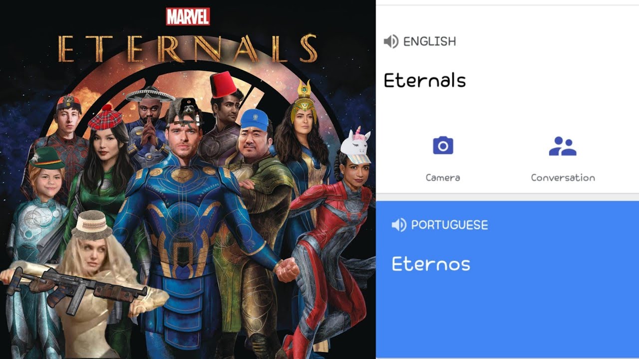 (Marvel) Eternals in different languages meme
