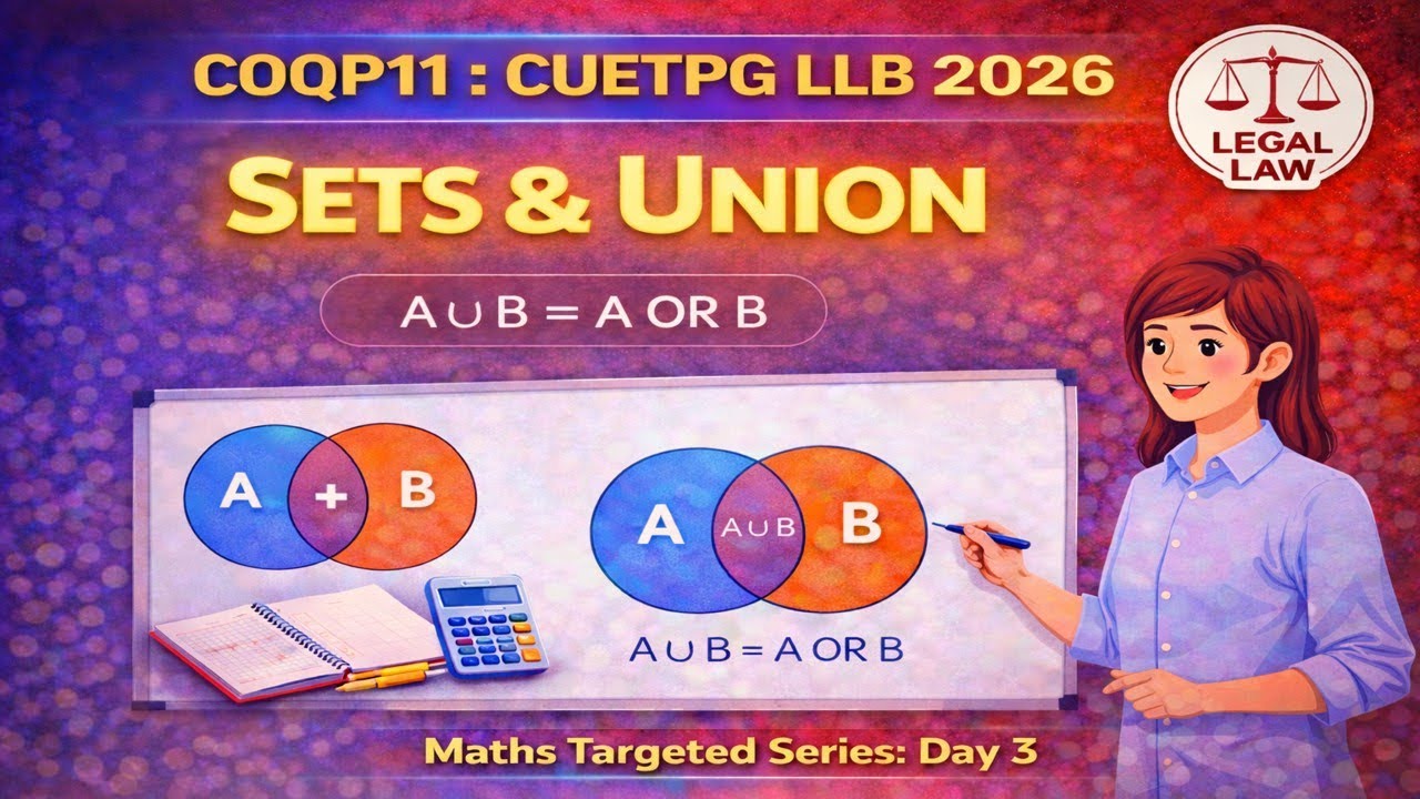 SETS & UNION | QUANTITIVE APTITUDE | TARGETED SERIES: DAY 3 | CUET PG