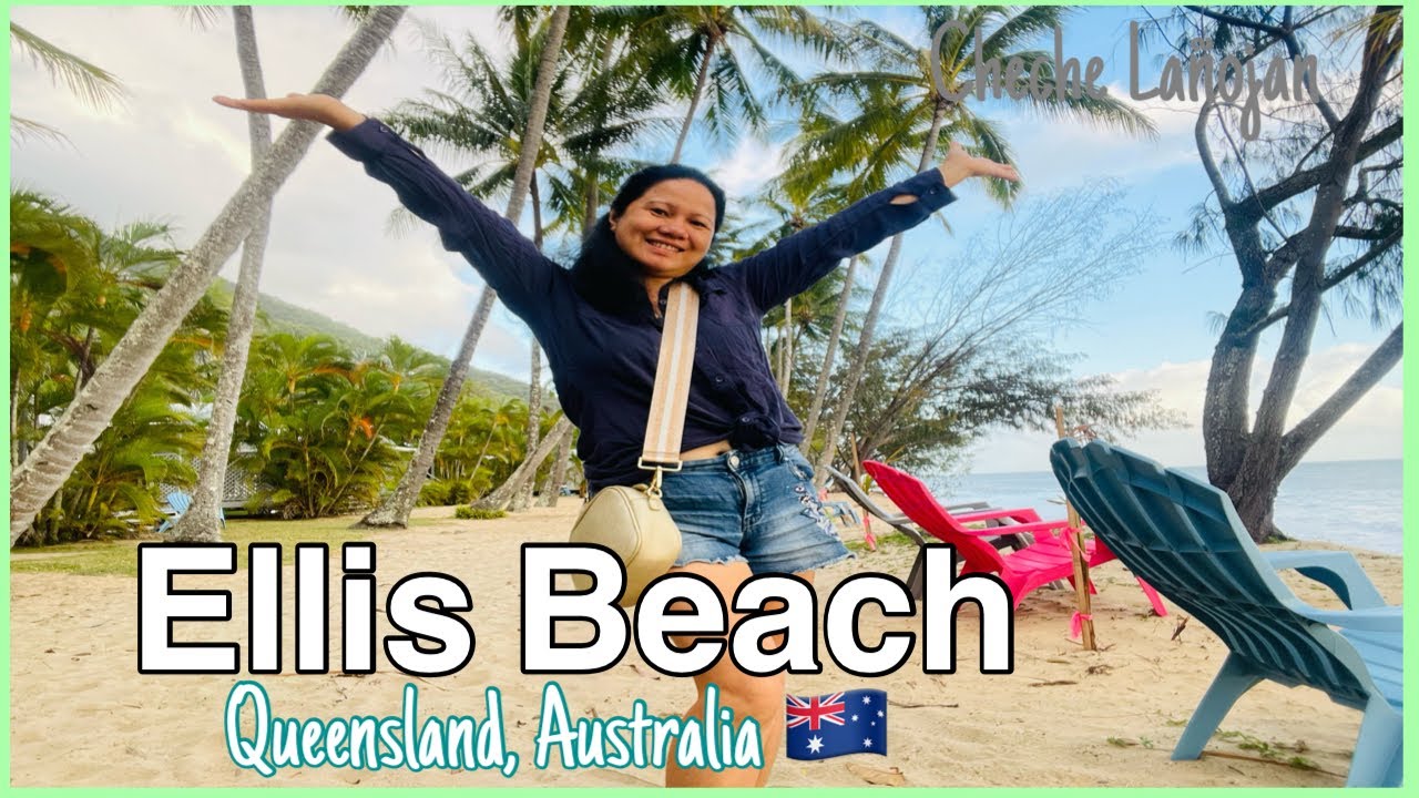 Our first time beach camping at Ellis Beach, Queensland, Australia/sea change vlog//Cheche Lañojan