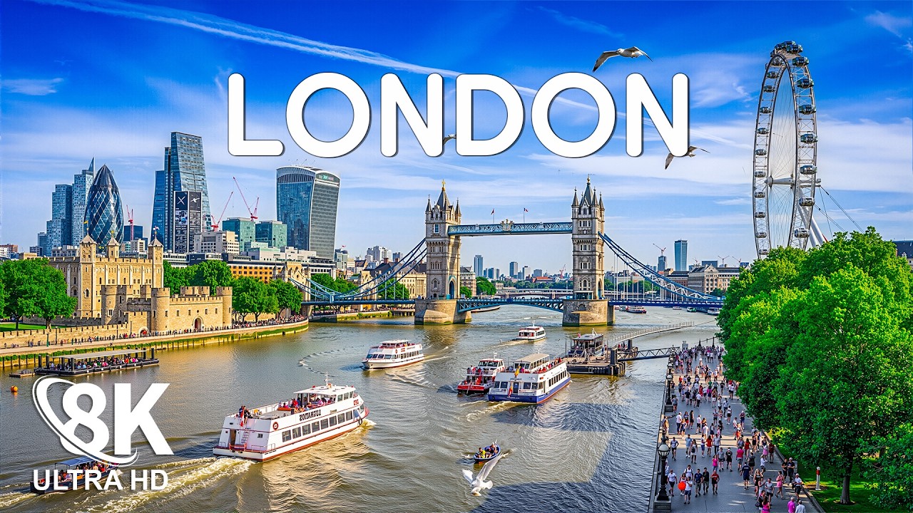 London 8K | From Big Ben to Tower Bridge – The Beauty of Britain’s Capital