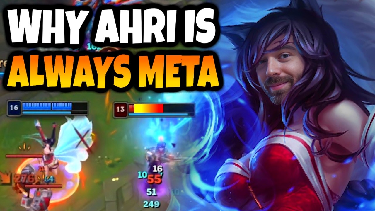 AHRI is ALWAYS PLAYED BY PROS for CLIMBING. She is SO STRONG at EVERYTHING.
