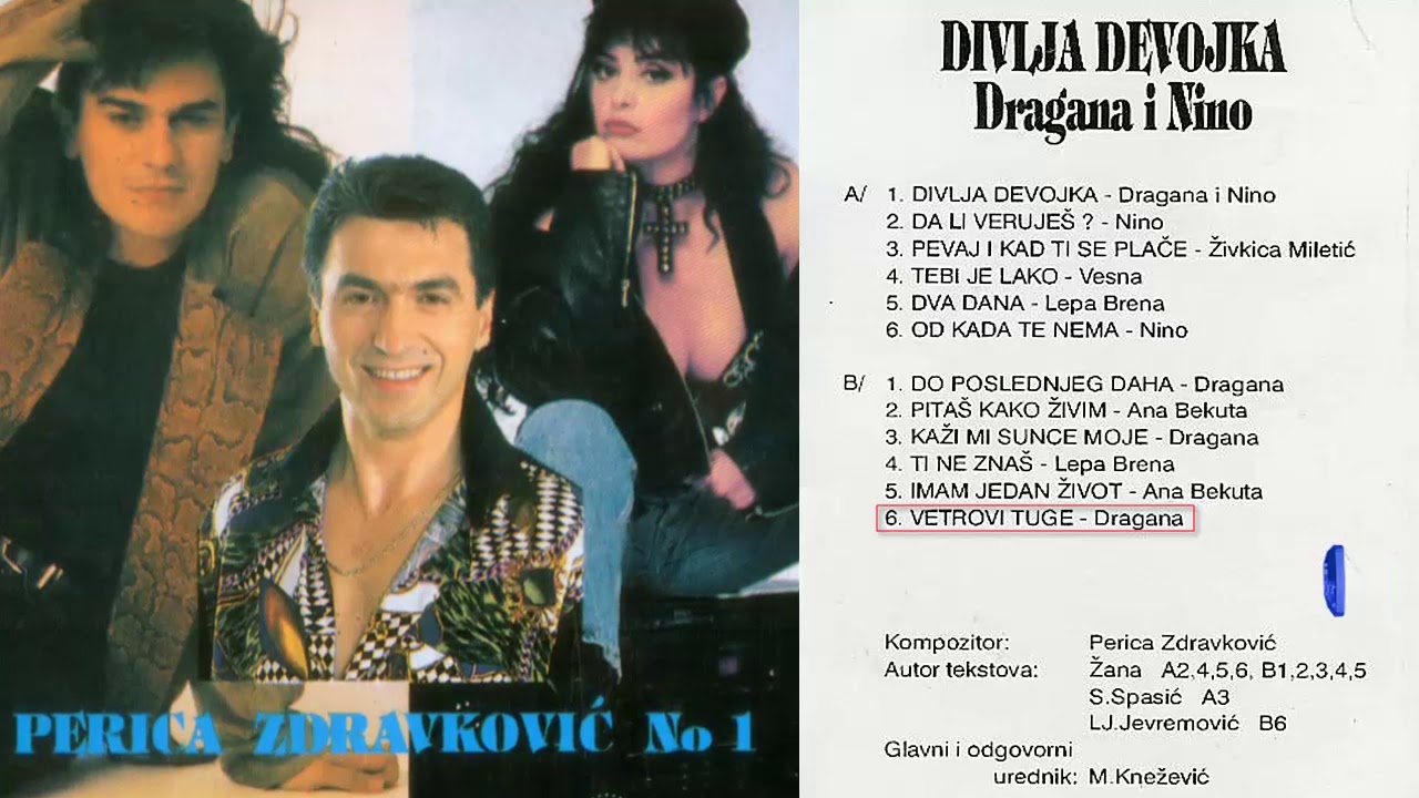 Dragana Mirkovic - Vetrovi tuge - (Audio 1995)