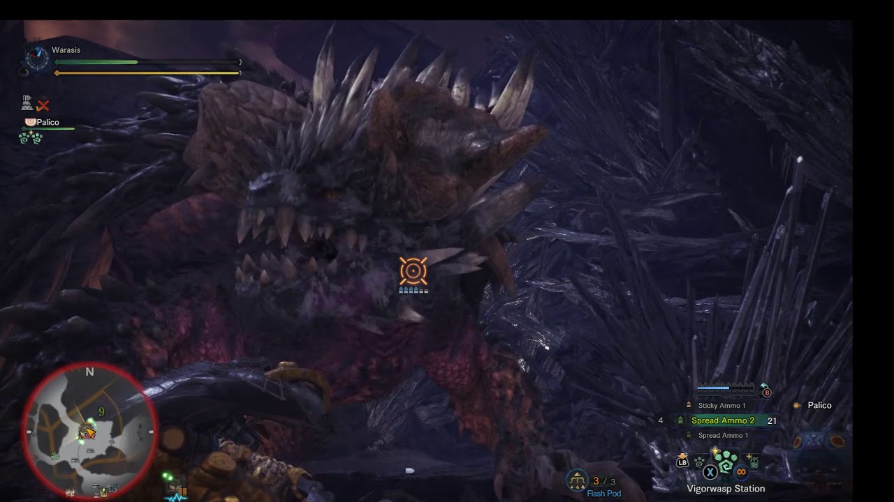 [Monster Hunter] HBG Spread Guard Up, part breaker build - Nergigante solo