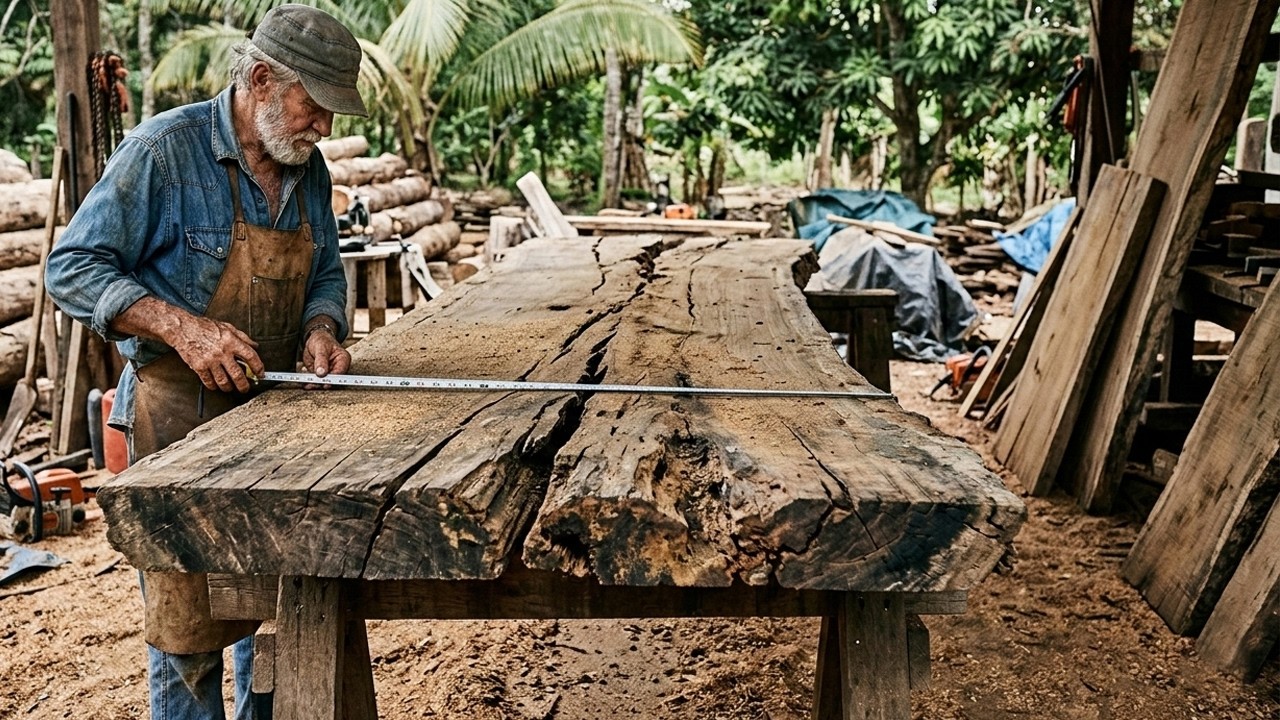 Everyone Thought This Giant Wood Was Trash… Watch What Happens!