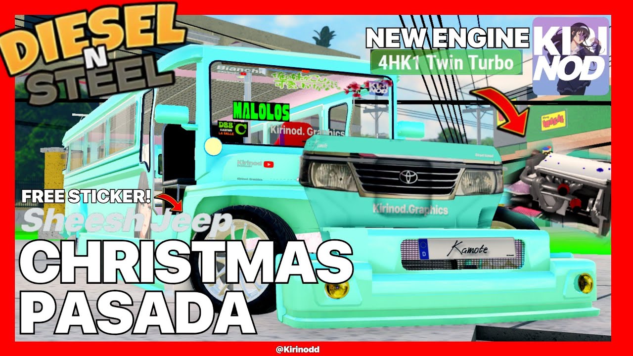 Diesel N’ Steel: 4HK1 Twin Turbo showcase | Christmas day Pasada + Free stickers