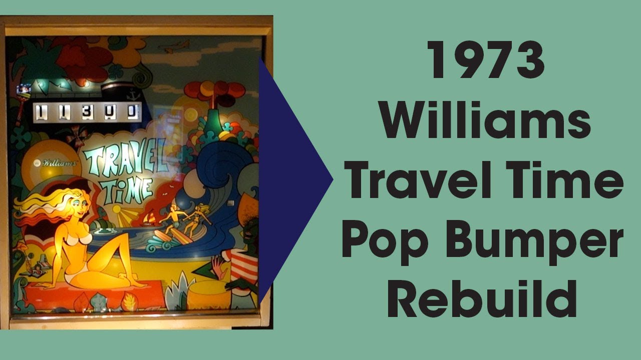 1973 Williams Pinball Travel Time Pop Bumper Rebuild Pinball Repair #williams #pinball  #popbumper
