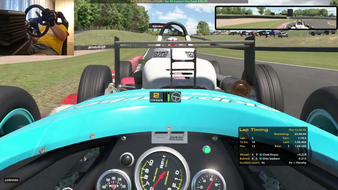 iRacing Skip Barber @Oulton Park Circuit (20 laps)