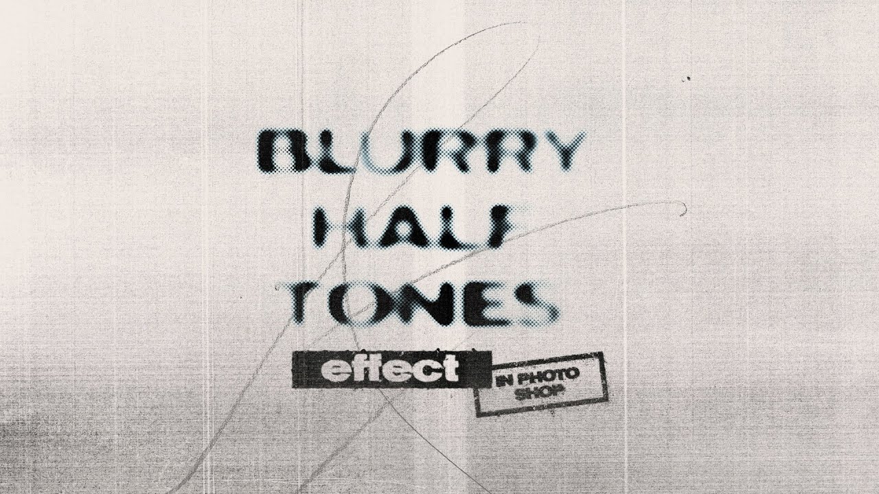 Blurry Halftone Text Effect in Adobe Photoshop