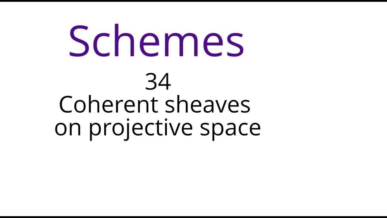 Schemes 34: Coherent sheaves on projective space