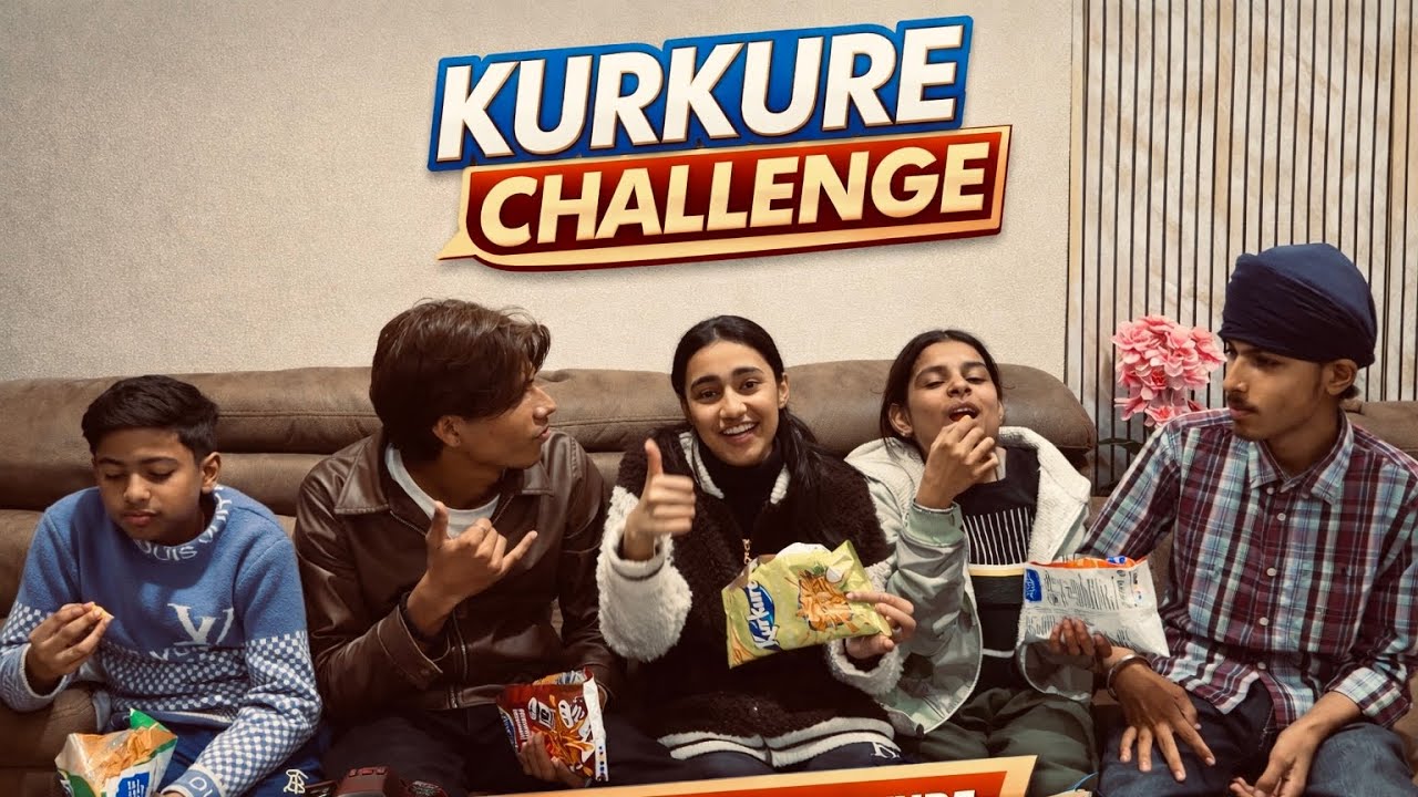 Kurkare challenge :sabhi haar gye😂🔥