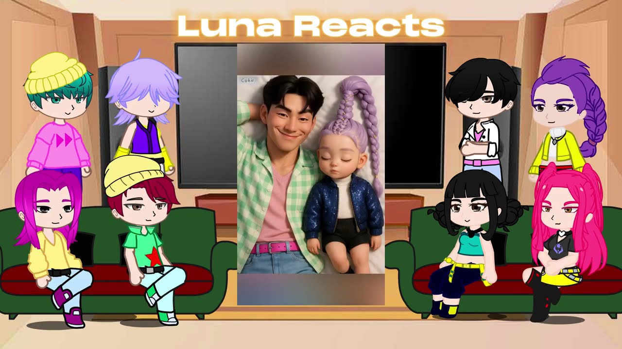 KPop Demon Hunters React To Themselves / TikToks + Memes / Huntrix & Saja Boys / Gacha React
