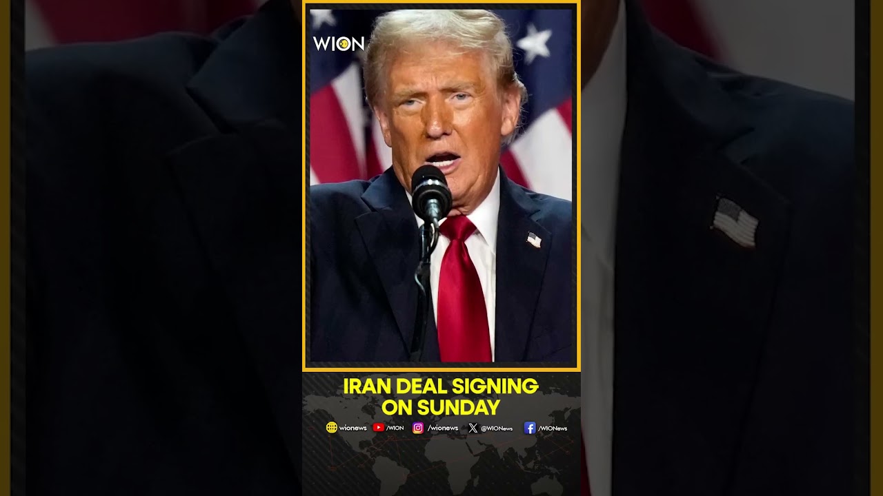 Trump Says U.S-Iran Peace Deal to Be Signed on Sunday | Wion shorts