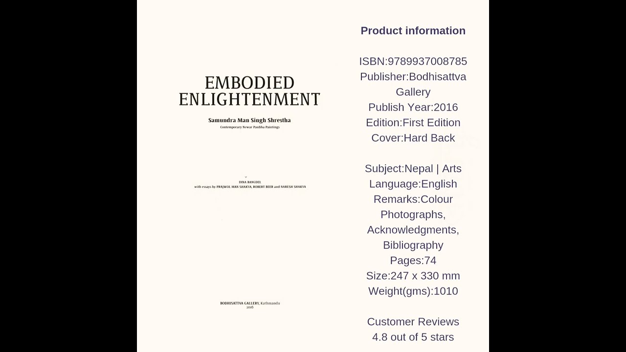 Embodied Enlightenment by Dina Bangdel and Samundra Man Singh Shrestha (Artist)