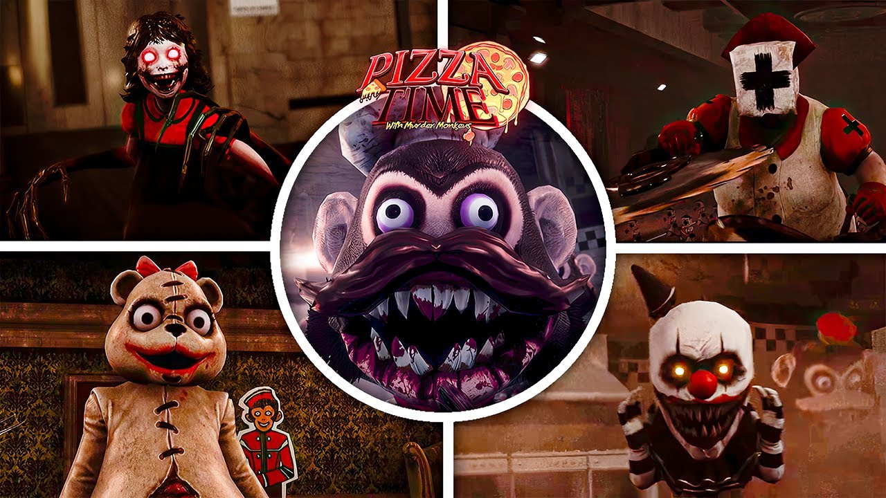 Dark Deception Pizza Time - All Jumpscares & All Bosses (Fan game Showcase Gameplay)